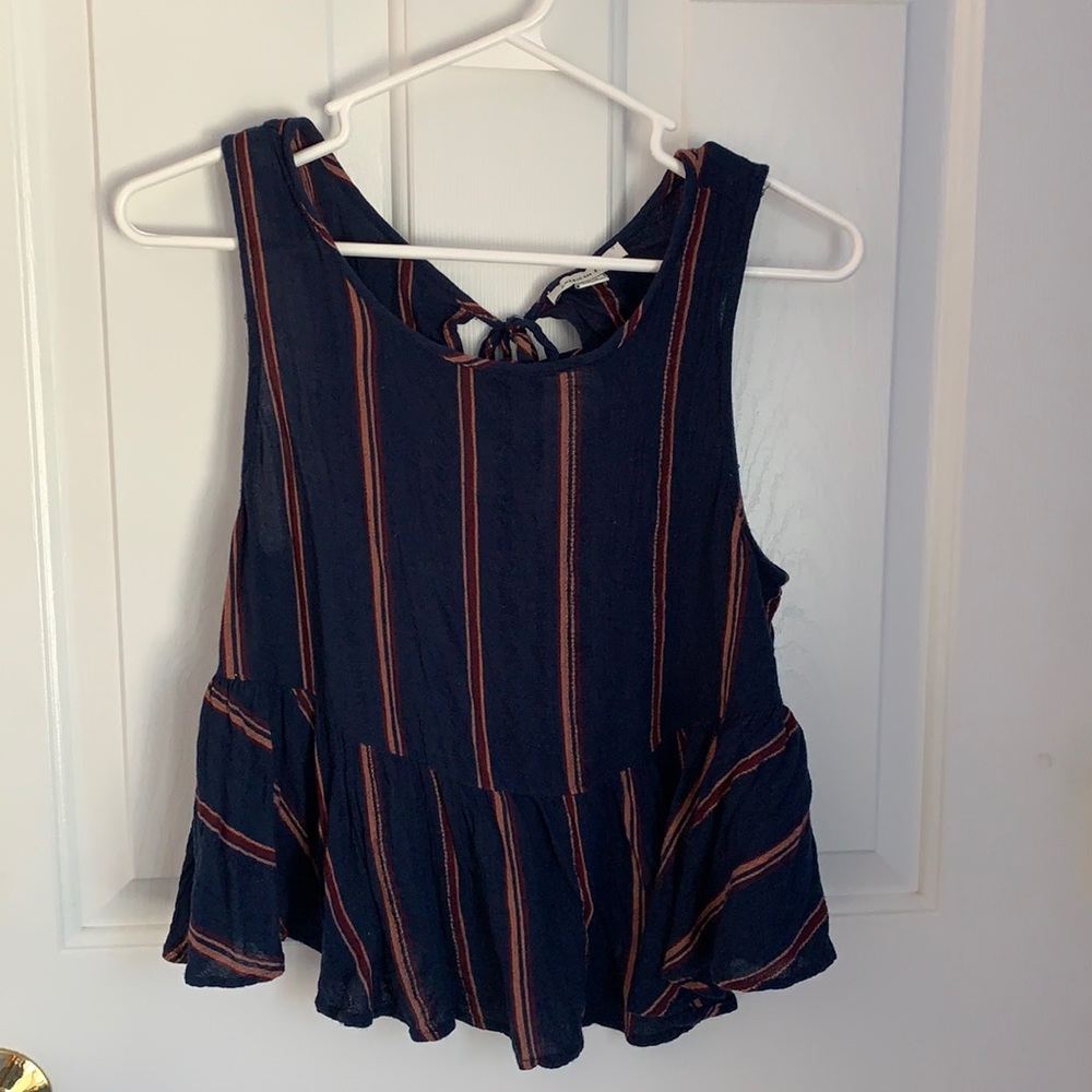 American Eagle navy tank top - size S